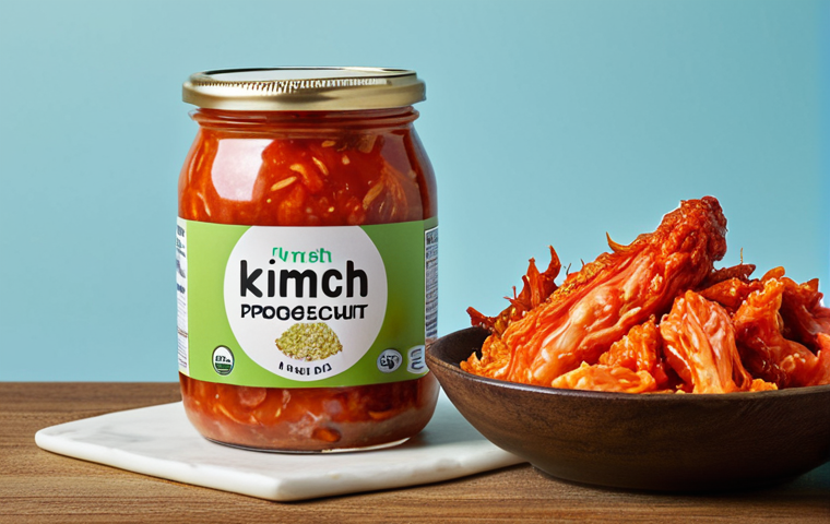 Kimchi and Yogurt**

Prompt: "A vibrant still life featuring a jar of kimchi with visible probiotics and a cup of creamy yogurt, emphasizing gut health and immunity benefits. Focus on the rich colors and textures."

**